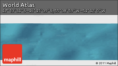 Satellite Panoramic Map of the Area around 46° 59' 36" S, 55° 10' 29" W