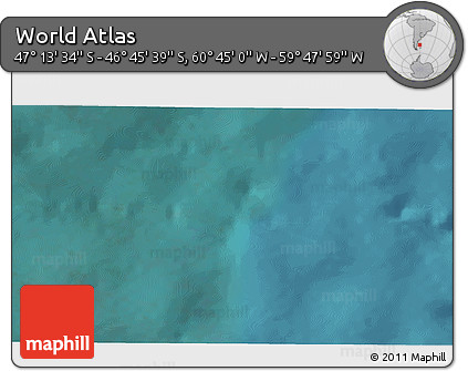 Satellite 3D Map of the Area around 46° 59' 36" S, 60° 16' 29" W