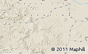 Shaded Relief Map of the area around 46° 59' 36" S, 68° 46' 30" W
