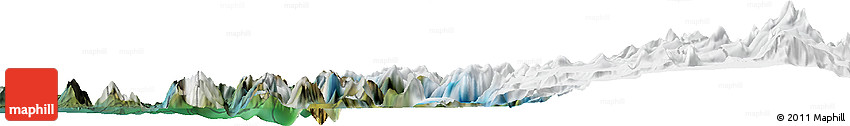 Satellite Horizon Map of the Area around 46° 59' 36" S, 73° 52' 30" W