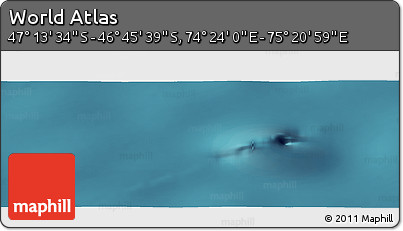 Satellite Panoramic Map of the Area around 46° 59' 36" S, 74° 52' 30" E