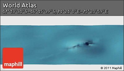Satellite Panoramic Map of the Area around 46° 59' 36" S, 74° 52' 30" E