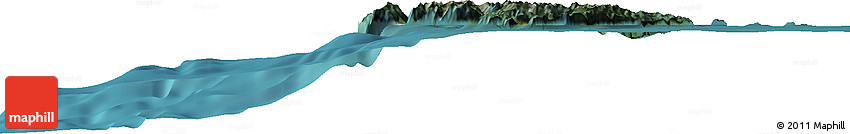 Satellite Horizon Map of the Area around 46° 59' 36" S, 75° 34' 29" W