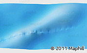 Physical 3D Map of the area around 46° 59' 36" S, 76° 34' 29" E