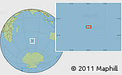 Savanna Style Location Map of the area around 46° 59' 36" S, 76° 34' 29" E