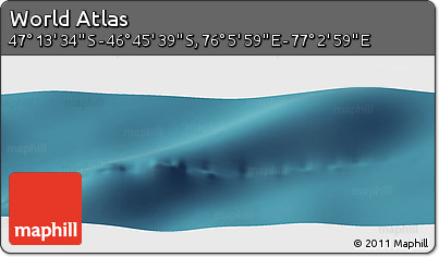 Satellite Panoramic Map of the Area around 46° 59' 36" S, 76° 34' 29" E