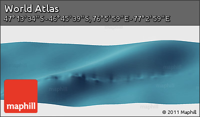 Satellite Panoramic Map of the Area around 46° 59' 36" S, 76° 34' 29" E