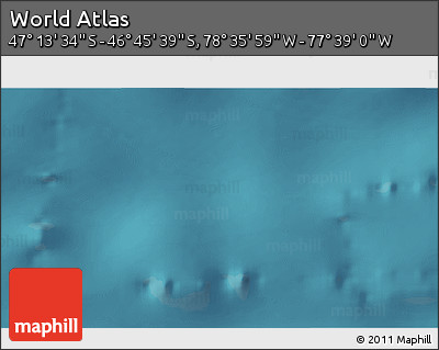 Satellite 3D Map of the Area around 46° 59' 36" S, 78° 7' 30" W