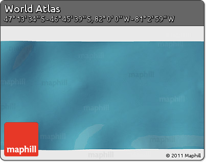 Satellite 3D Map of the Area around 46° 59' 36" S, 81° 31' 30" W