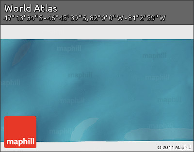 Satellite 3D Map of the Area around 46° 59' 36" S, 81° 31' 30" W