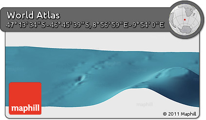 Satellite Panoramic Map of the Area around 46° 59' 36" S, 9° 25' 30" E