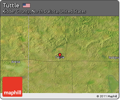 Satellite 3D Map of Tuttle