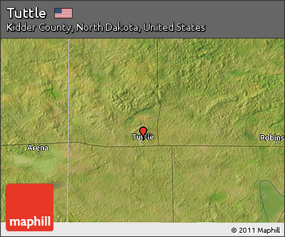 Satellite 3D Map of Tuttle