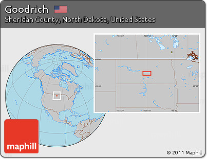 Gray Location Map of Goodrich
