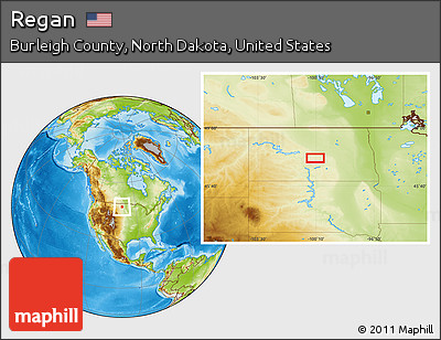 Physical Location Map of Regan