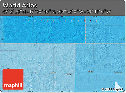 Political Map of the Area around 47° 16' 15" N, 100° 13' 29" W