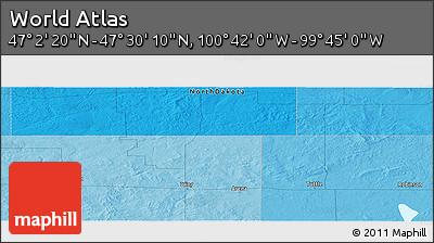 Political Panoramic Map of the Area around 47° 16' 15" N, 100° 13' 29" W