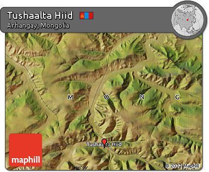 Satellite Map of Tushaalta Hiid