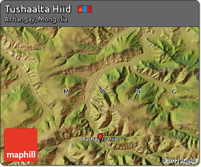 Satellite Map of Tushaalta Hiid