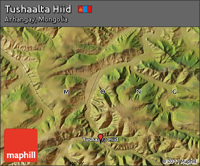 Satellite Map of Tushaalta Hiid