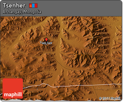 Physical 3D Map of Tsenher