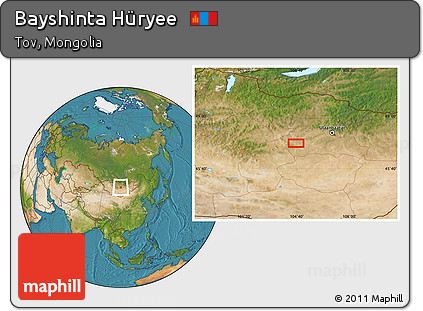 Satellite Location Map of Bayshinta Hüryee