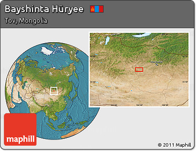 Satellite Location Map of Bayshinta Hüryee