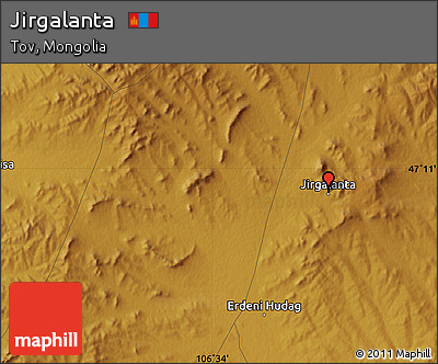 Physical Map of Jirgalanta