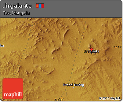 Physical Map of Jirgalanta