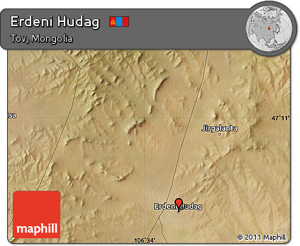 Satellite Map of Erdeni Hudag