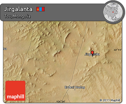 Satellite Map of Jirgalanta