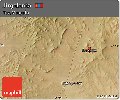 Satellite Map of Jirgalanta