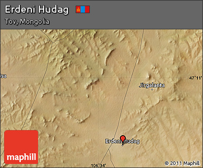 Satellite Map of Erdeni Hudag