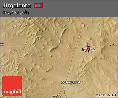 Satellite Map of Jirgalanta