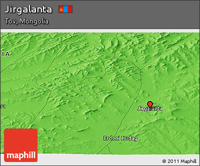 Political Panoramic Map of Jirgalanta