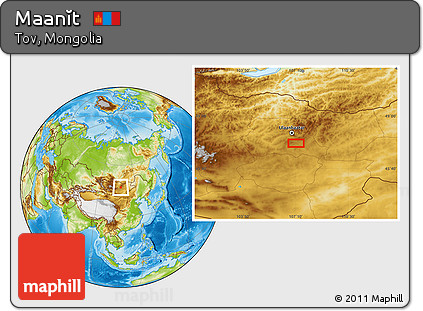 Physical Location Map of Maanĭt