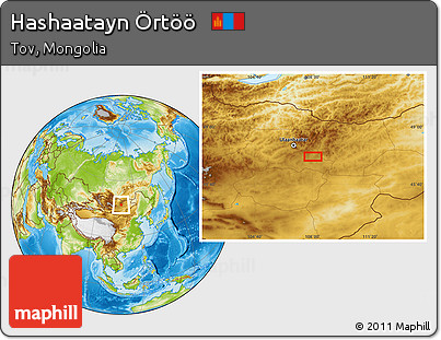 Physical Location Map of Hashaatayn Örtöö