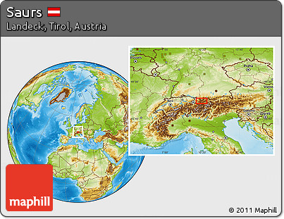Physical Location Map of Saurs