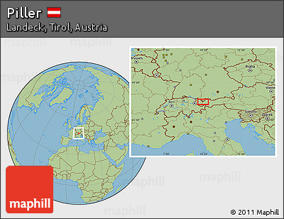 Savanna Style Location Map of Piller