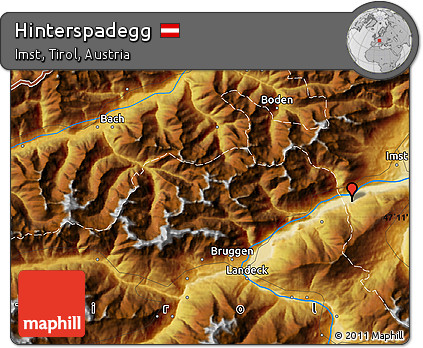 Physical Map of Hinterspadegg