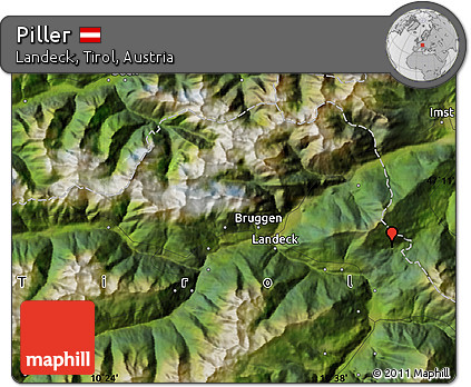 Satellite Map of Piller