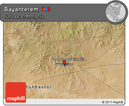 Satellite 3D Map of Bayanterem