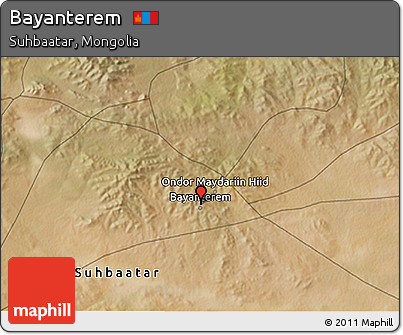 Satellite 3D Map of Bayanterem