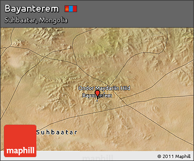 Satellite 3D Map of Bayanterem