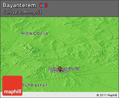 Political Panoramic Map of Bayanterem