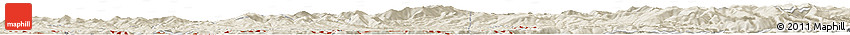 Shaded Relief Horizon Map of Fernwood
