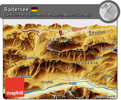 Physical 3D Map of Badersee