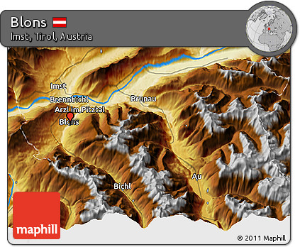 Physical 3D Map of Blons
