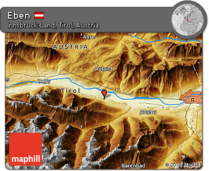 Physical 3D Map of Eben
