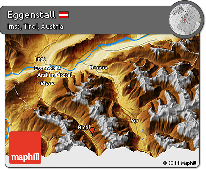 Physical 3D Map of Eggenstall